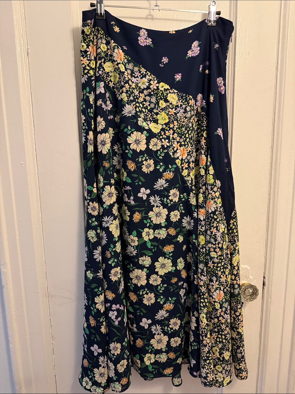 LOFT floral maxi skirt